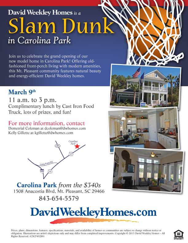 David Weekley Homes grand opening Carolina Park 